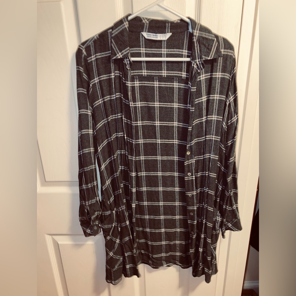 Zara plaid shirt